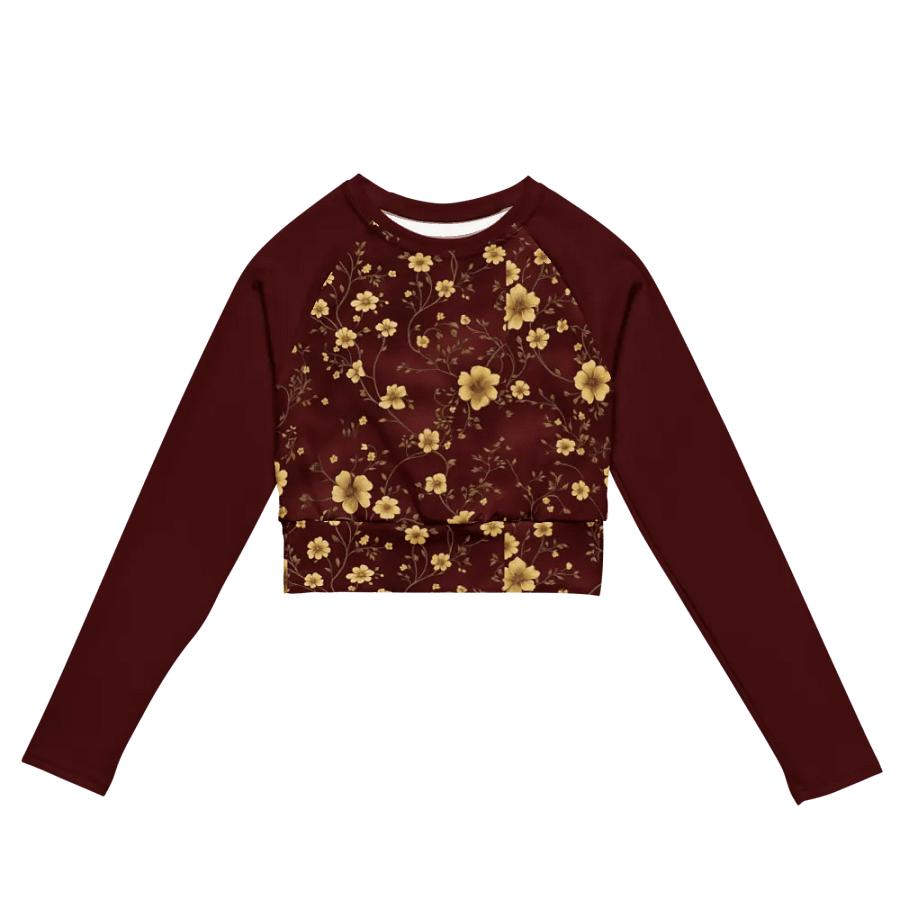 Agni - Crop Top Long Sleeve - Red product image (2)