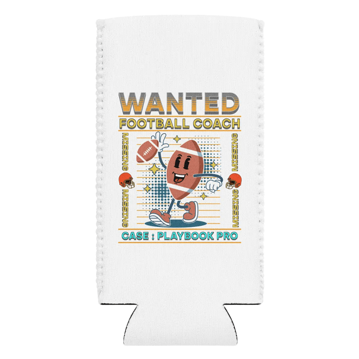 Wanted Coach Football Can Cooler product image (2)