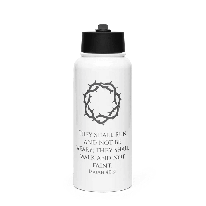 Isaiah 40:31 32oz Water bottle product image (1)