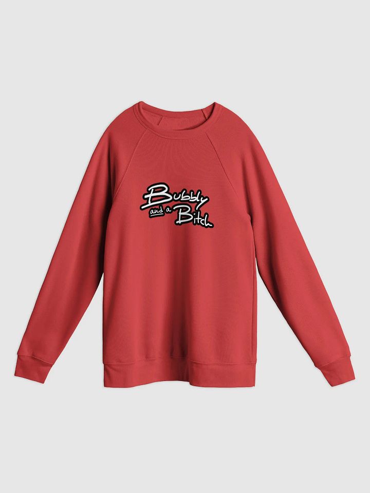 Bubbly and a B*tch (lined design) Sponge Fleece Raglan Sweatshirt product image (9)