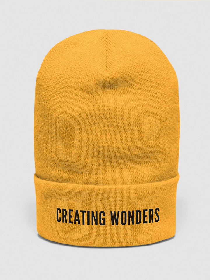 Creating Wonders - Gold Beanie product image (1)