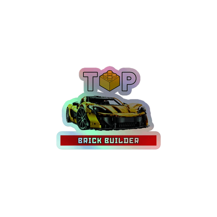 Top Brick Builder Stickers Kiss-Cut Holographic Sticker Sheet product image (1)