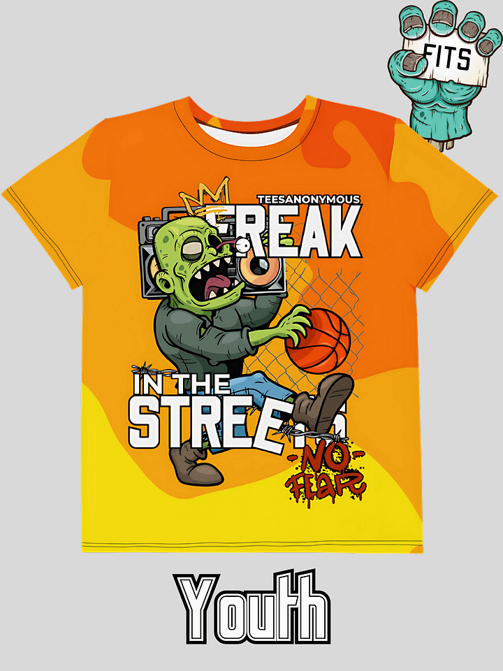 Youth Graphic Tee – Freak in the Streets v11 product image (1)