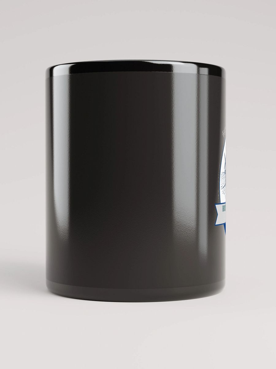 Richardson Family Farms Emblem Black Glossy Mug product image (9)