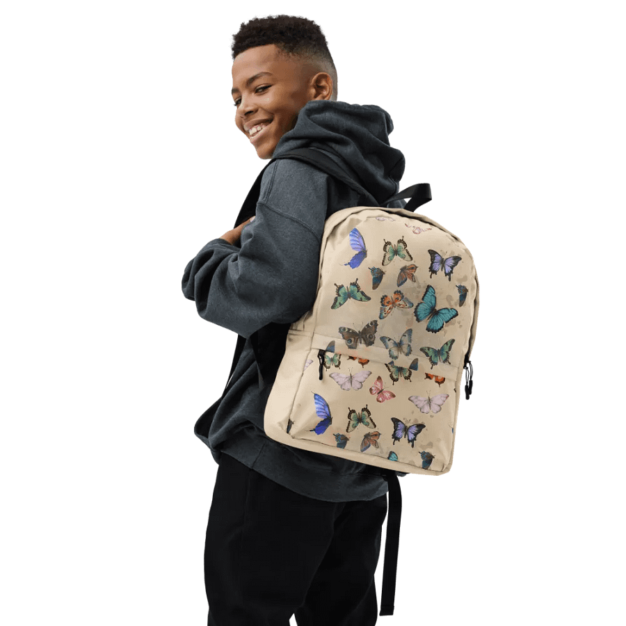 Butterfly Haven All-Over Print Backpack product image (7)