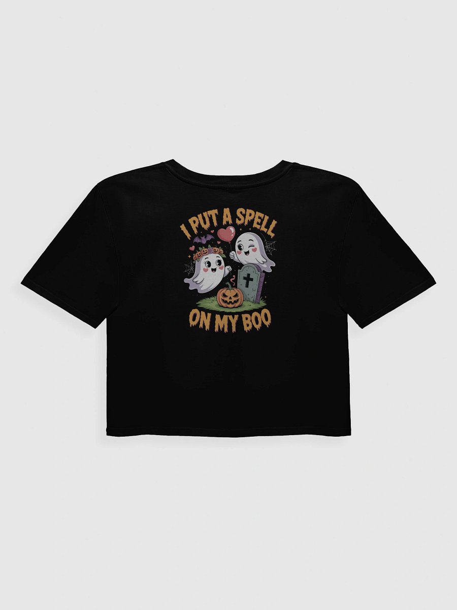 I Put A Spell On My Boo Funny Halloween Women's Crop Top product image (2)