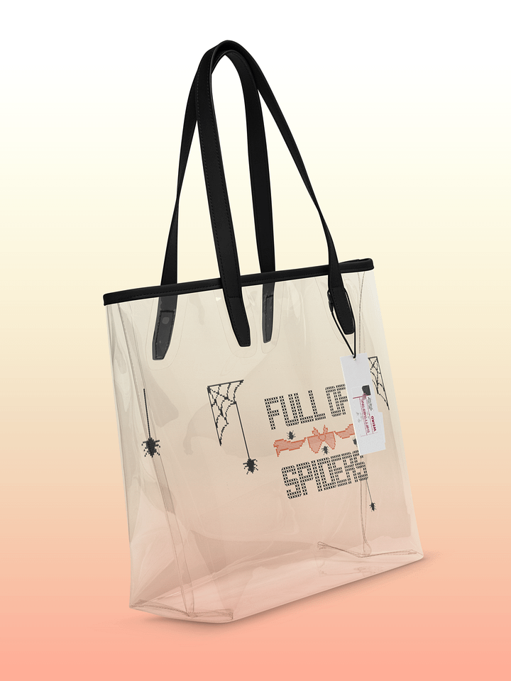 Full of Spiders clear tote product image (1)