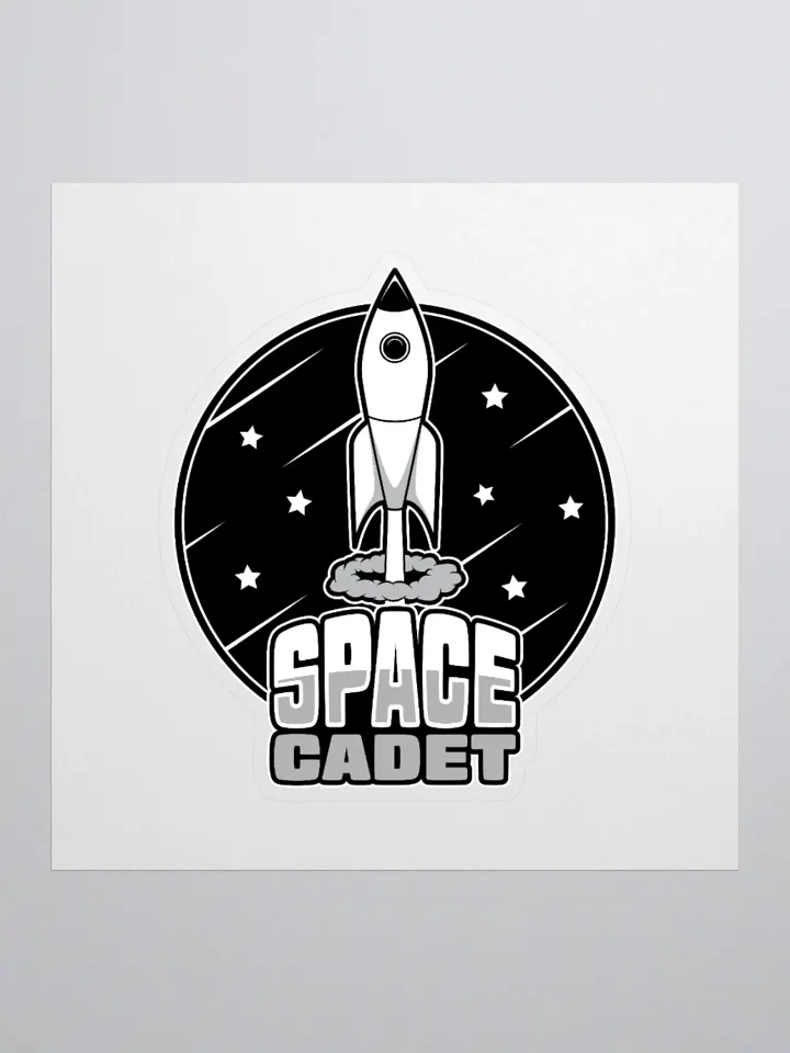Space Cadet Retro Rocket Sticker product image (3)
