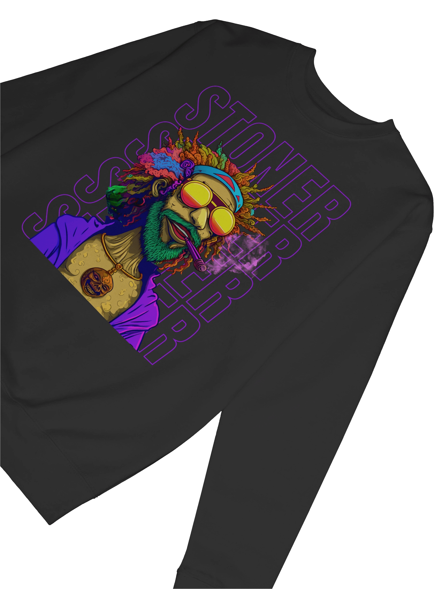 Psychedelic - Stoner Dude - Cannabis Design | Premium Unisex Sweatshirt product image (9)