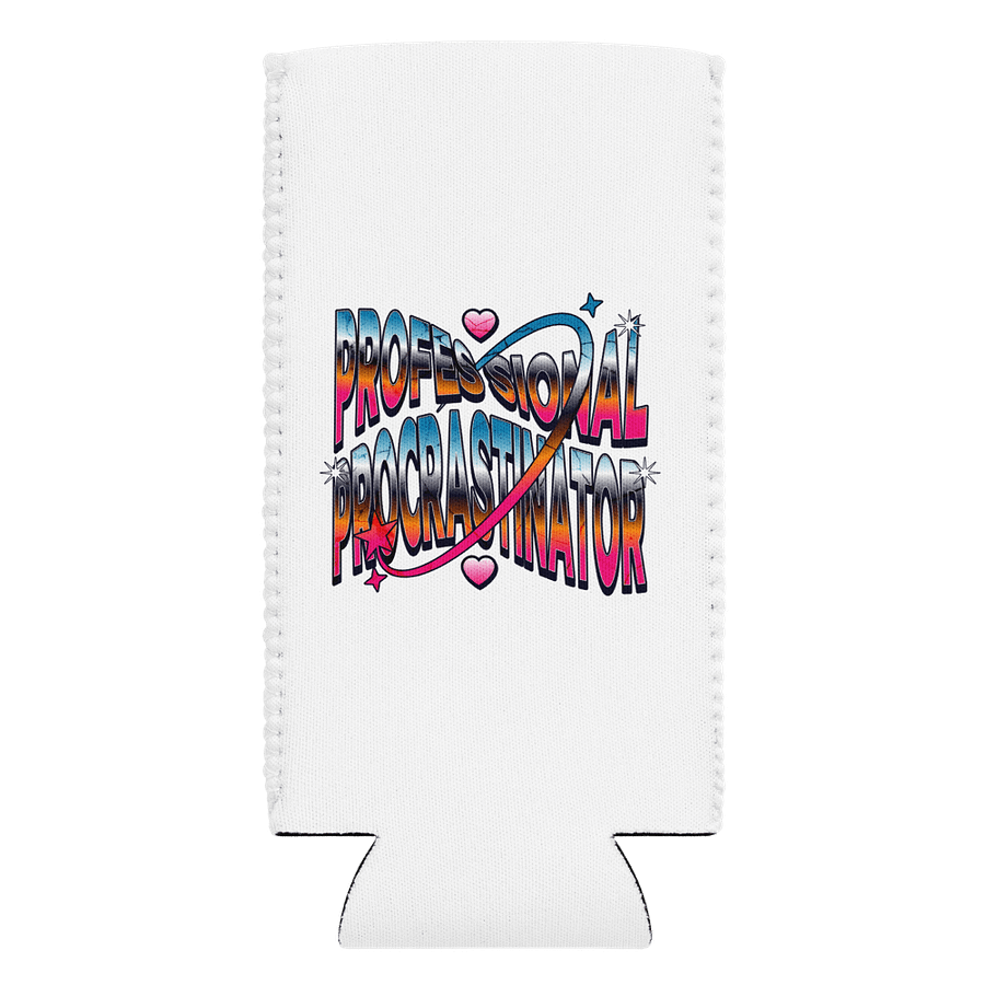 Professional Procrastination Station Can Cooler product image (1)