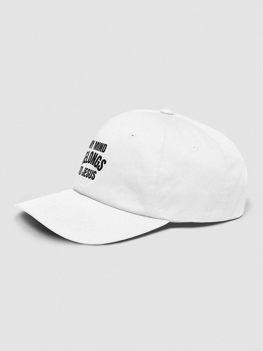 My Mind Belongs To Jesus White Cap product image (51)