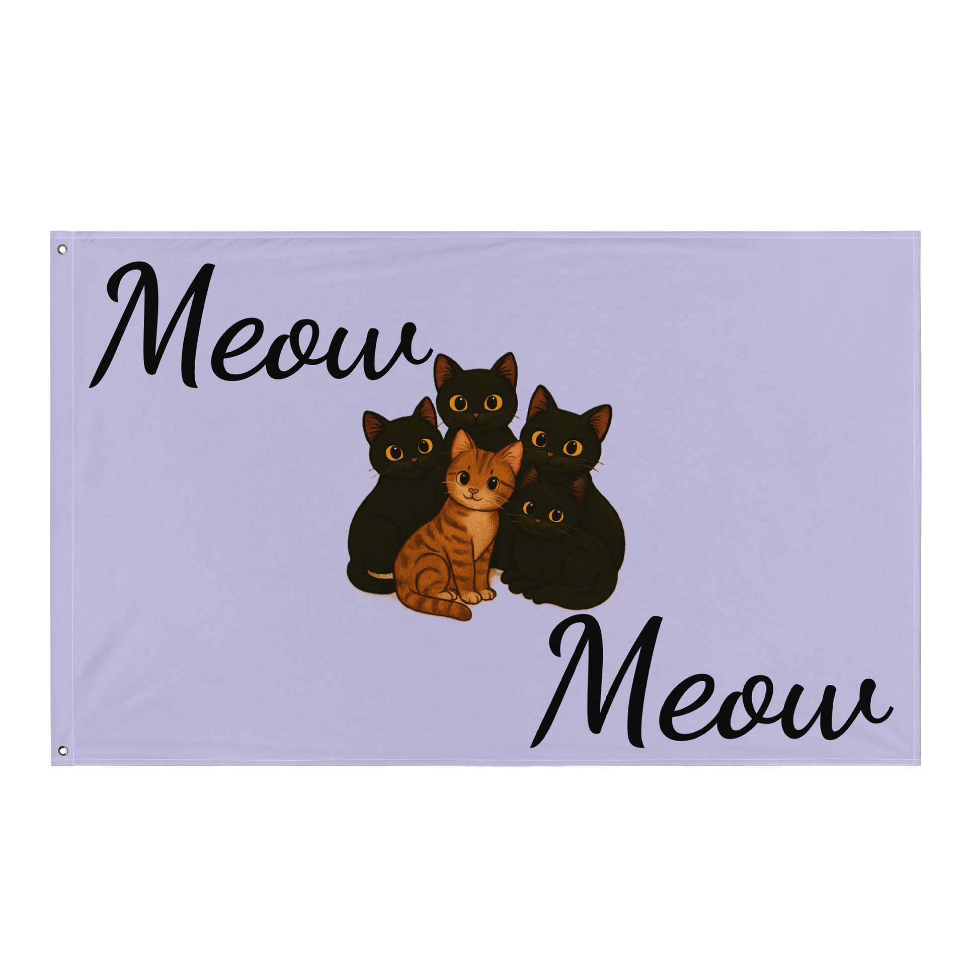 Meow Madness All-Over Flag product image (1)