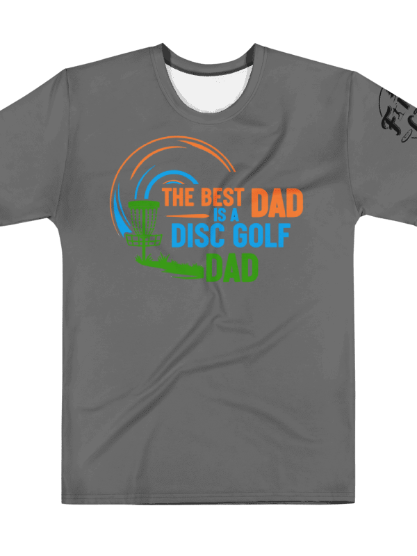 Fancy Lads Men's Grey T-Shirt "The Best Dad Is A Disc Golf Dad" product image (1)