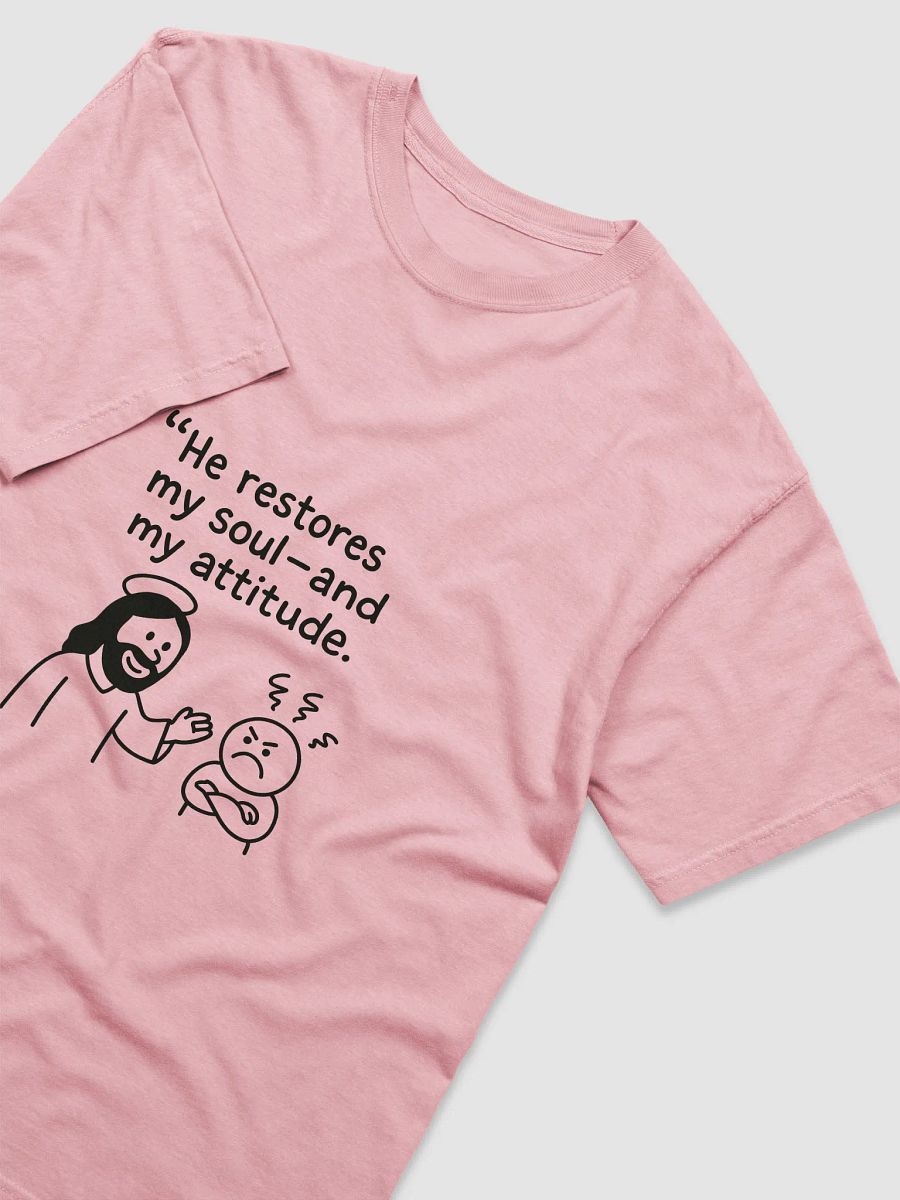 He Restores My Soul and My Attitude | Psalms T-shirt | T-shirt for everyday use product image (3)