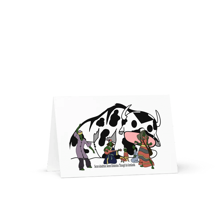 Secret Abduction Greeting Card (Blank) product image (1)