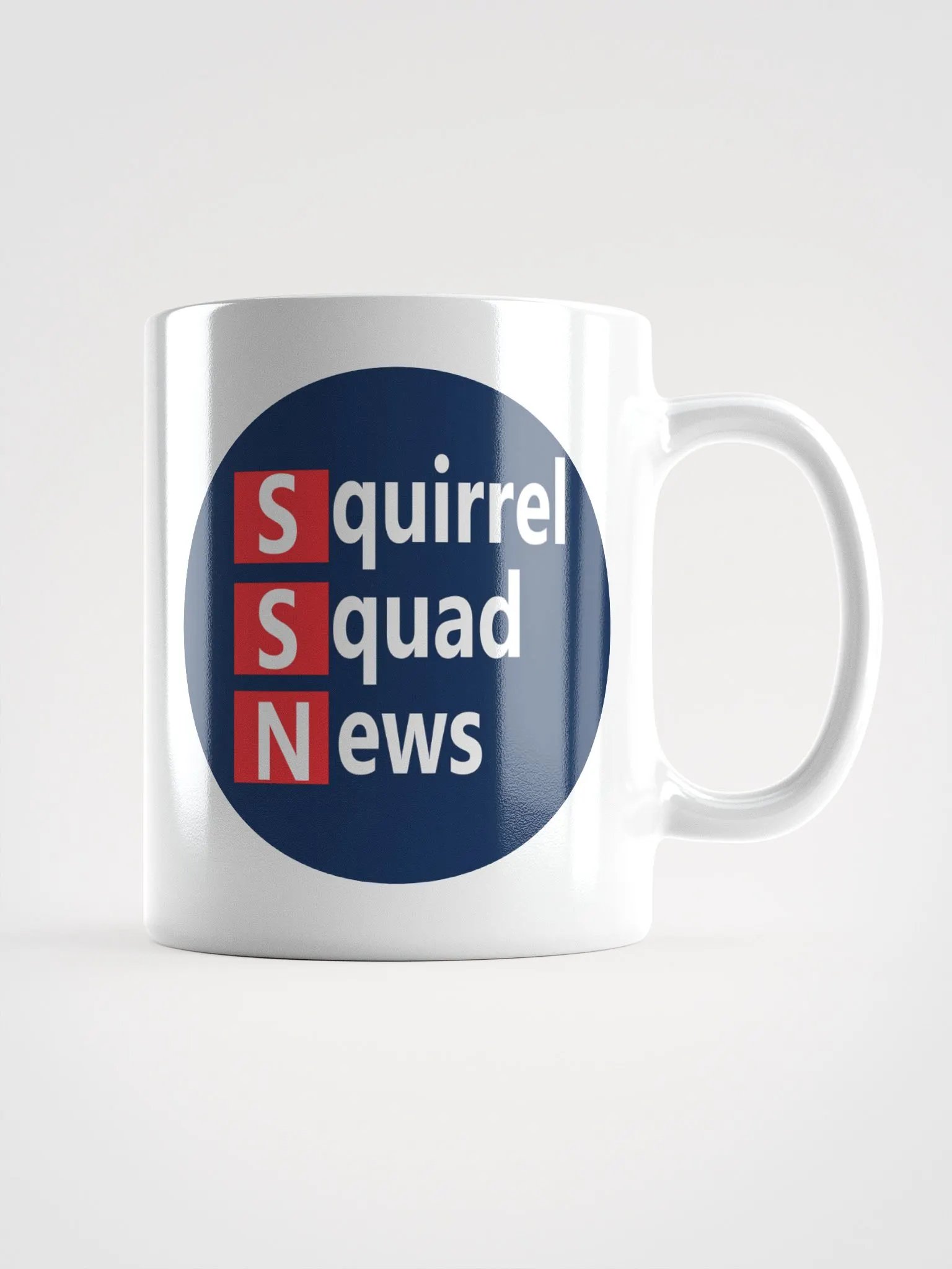 2D SSN Logo - White Glossy Mug Left Handed product image (6)