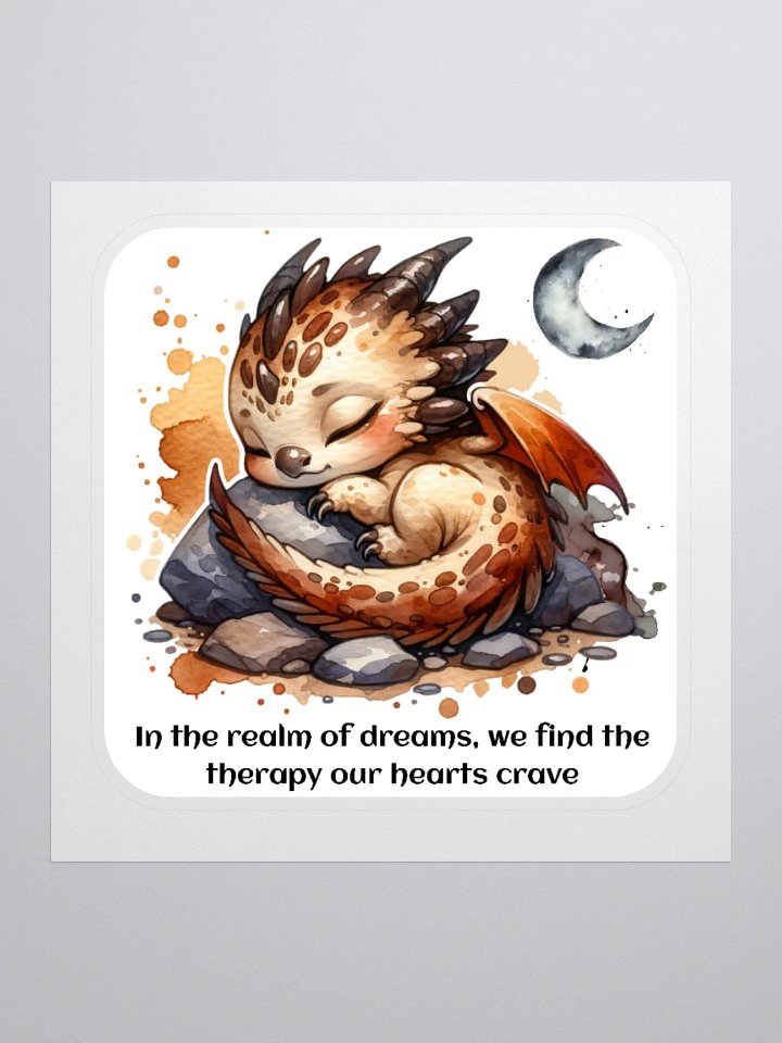 Sleeping Dragon Sticker product image (1)