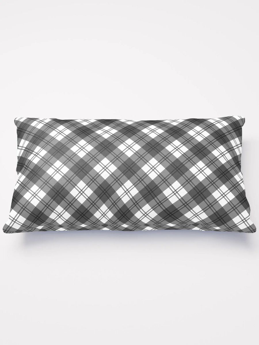 Black/White Check Plaid Pillow product image (5)