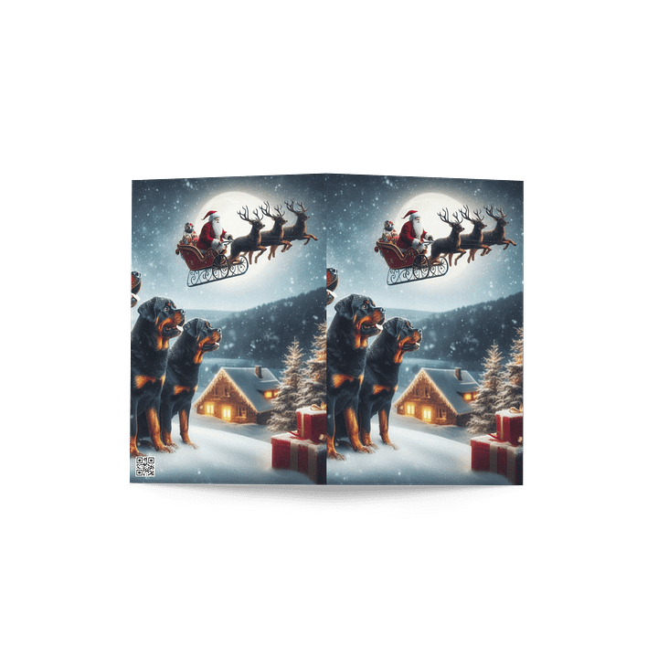 Rottweiler Winter Wonderland Greeting Card product image (4)