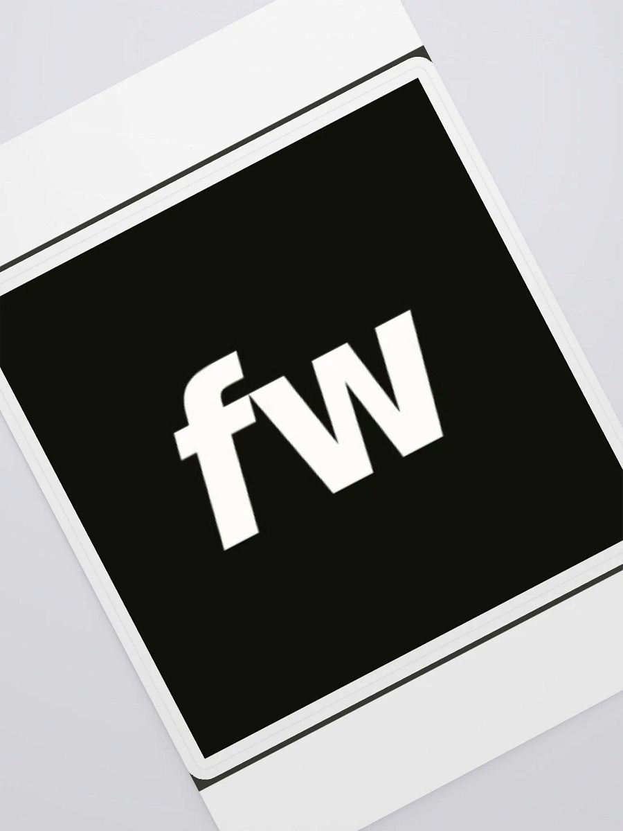 fW Logo Kiss Cut Sticker Sheet product image (1)