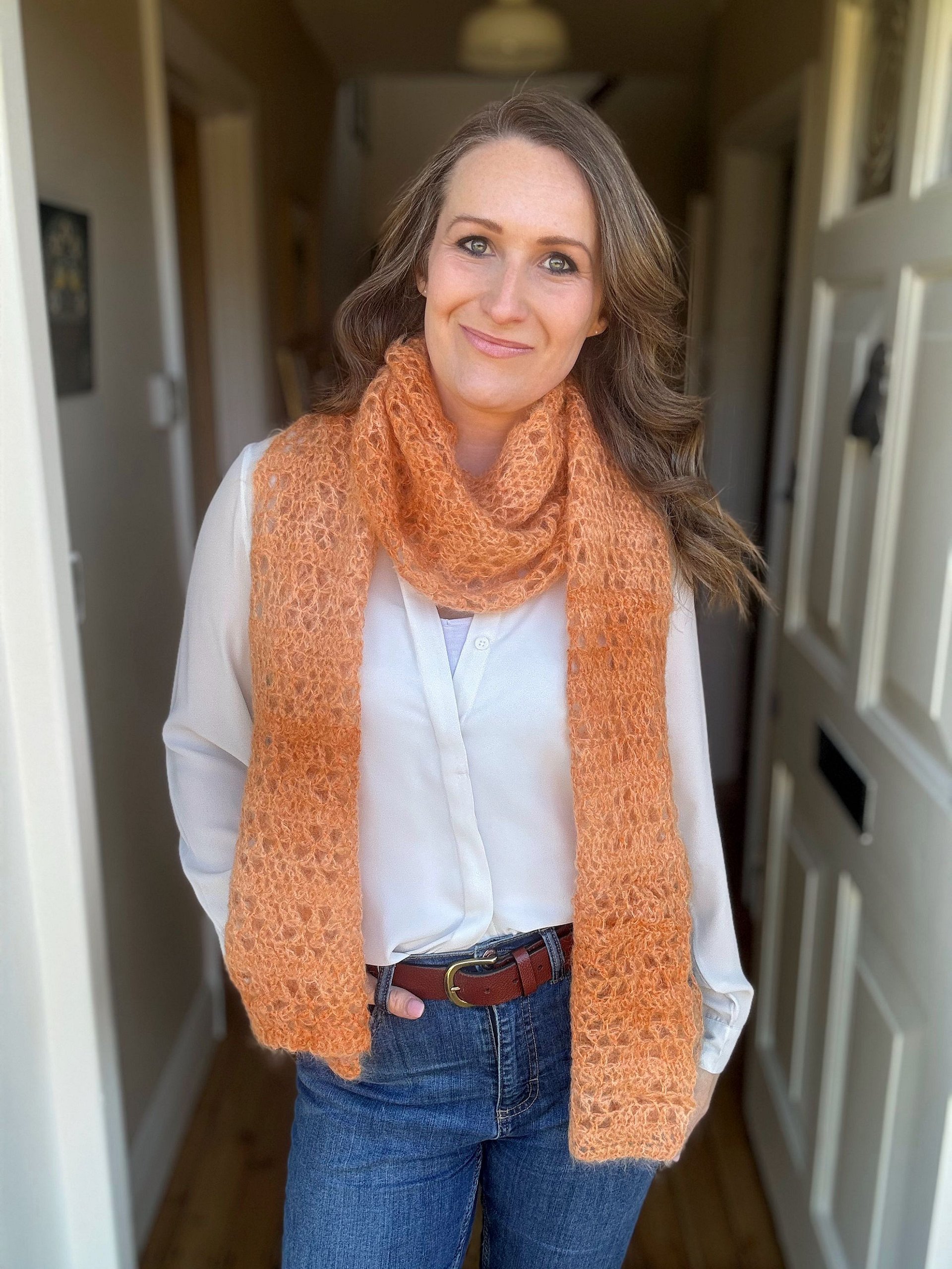 Orange Blossom Lace Crochet Shawl Pattern PDF product image (5)