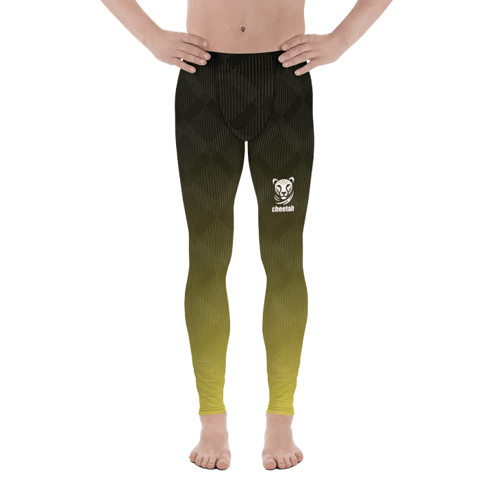 yellow wave male leggings product image (2)
