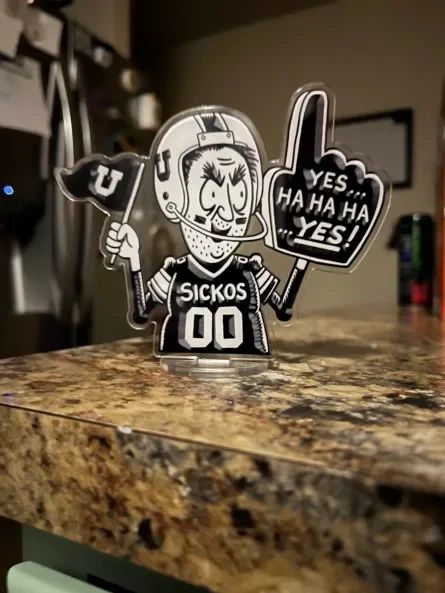 (Limited Stock) The Sickos Committee Beveled #1 Fan Football Acrylic Stand product image (3)