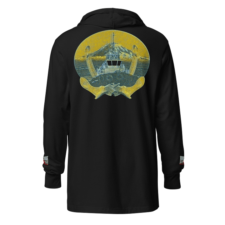 Twin anchor yellow Mount Rainier Marshall Foss hoodie Tee product image (1)