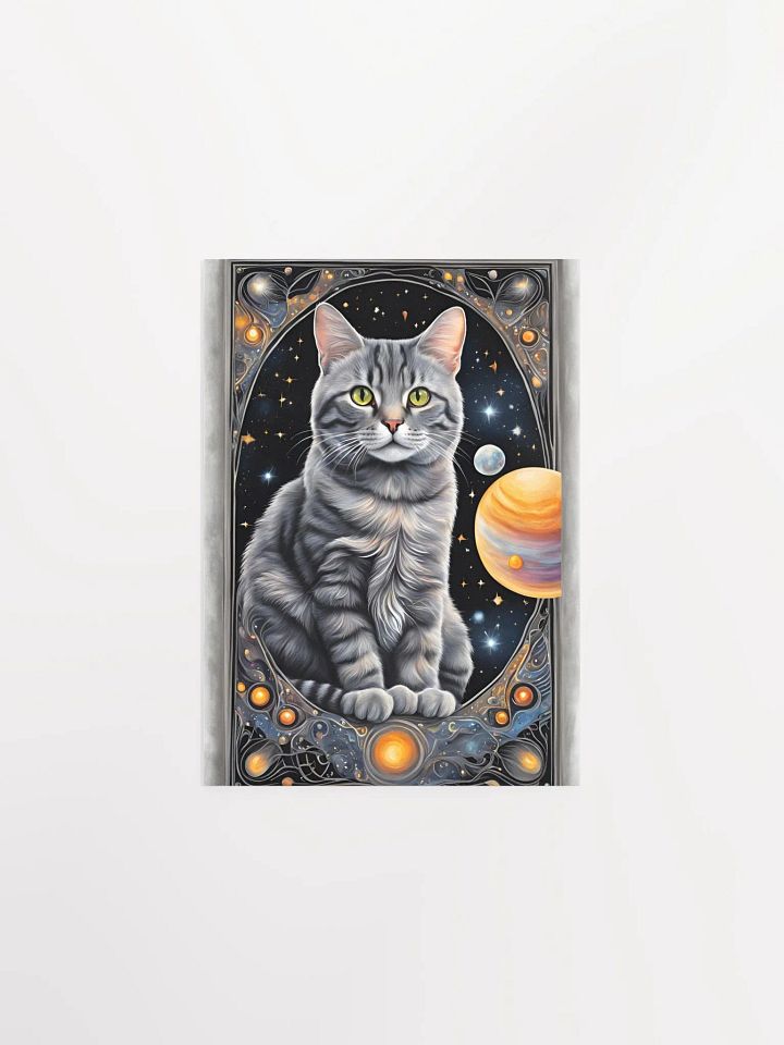 Cosmic Cat Whimsy Poster product image (1)