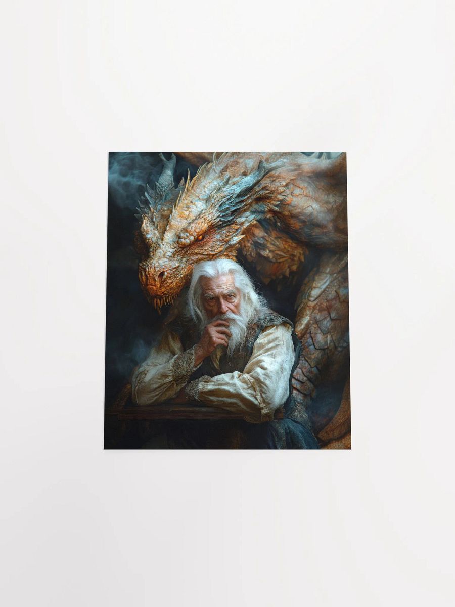 Elder man and his dragon 01 - Poster product image (24)