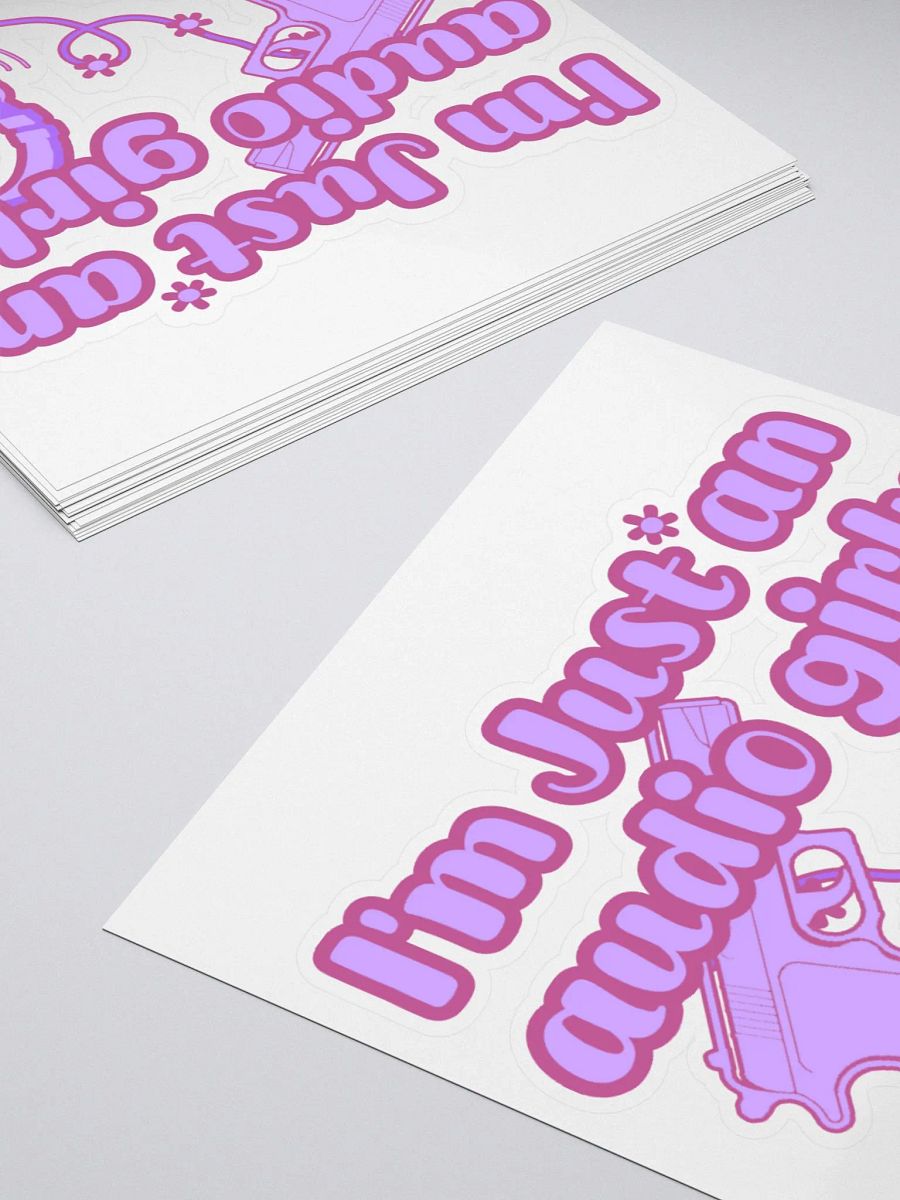 I'm Just an Audio Girly Sticker (: product image (4)
