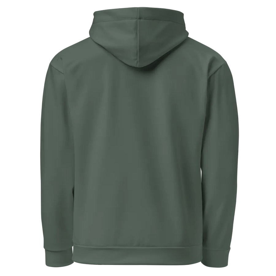 Plain Dark Sage Green Soft Summer Unisex Recycled Polyester Heavyweight Premium Hoodie by Treasure Pie product image (5)