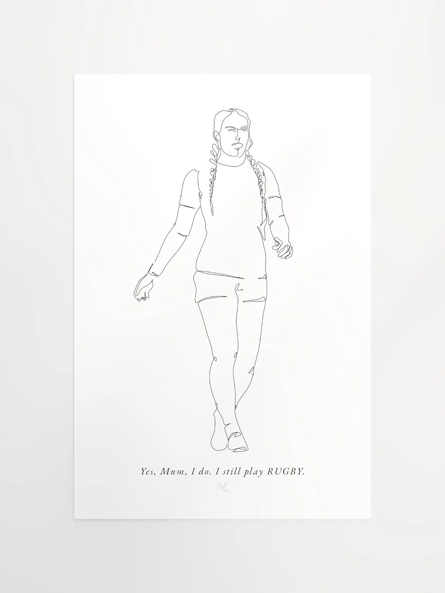 of course I still play <3 Rugby Poster product image (10)
