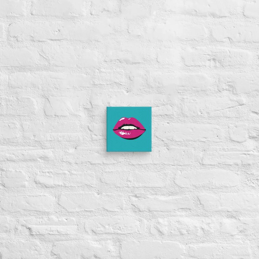 Magenta Lips Art Canvas product image (39)