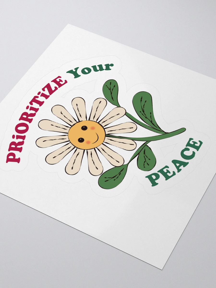 Prioritize Your Peace Kiss Cut Stickers product image (9)