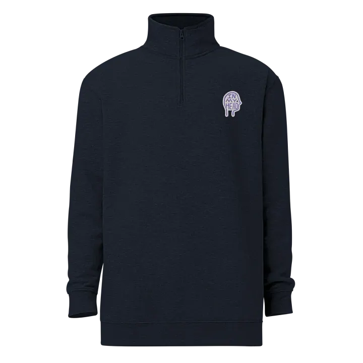 In My Head (purple bubble design) embroidered quarter zip product image (12)