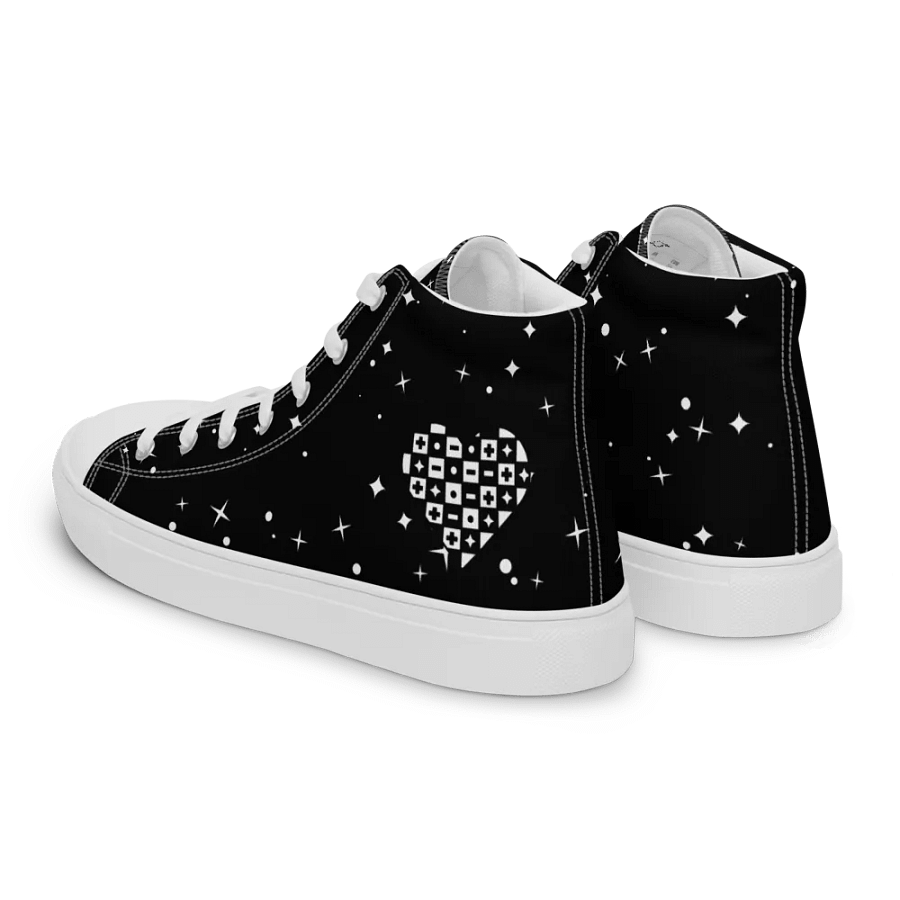 Woman's High-Top Sneakers (Checkered Heart) product image (3)