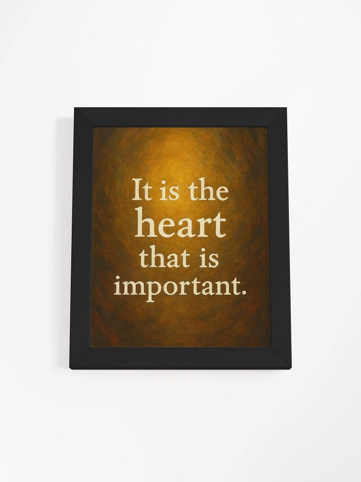 “It Is the Heart That Is Important” – Nichiren Buddhism Framed Poster product image (4)