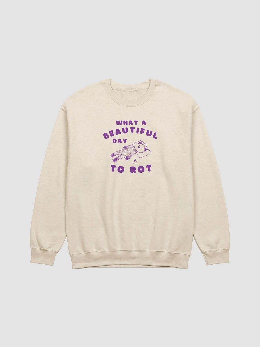 What a beautiful day to rot Crewneck product image (1)