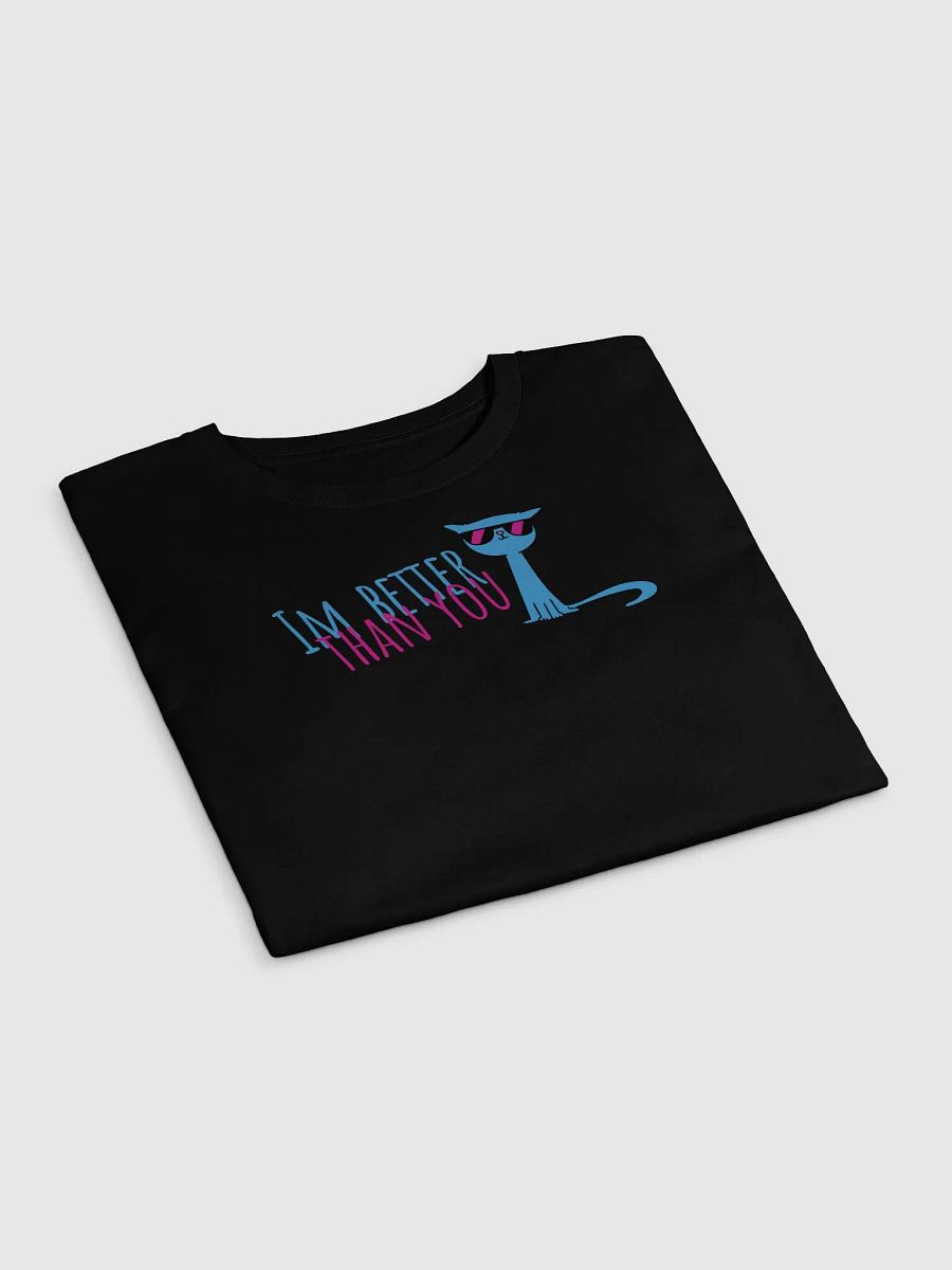 Sassy Blue Cat ' im better than you' Crop Top product image (7)