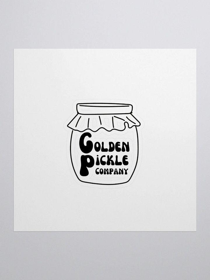 Golden Pickle Jar Logo Kiss Cut Stickers product image (1)