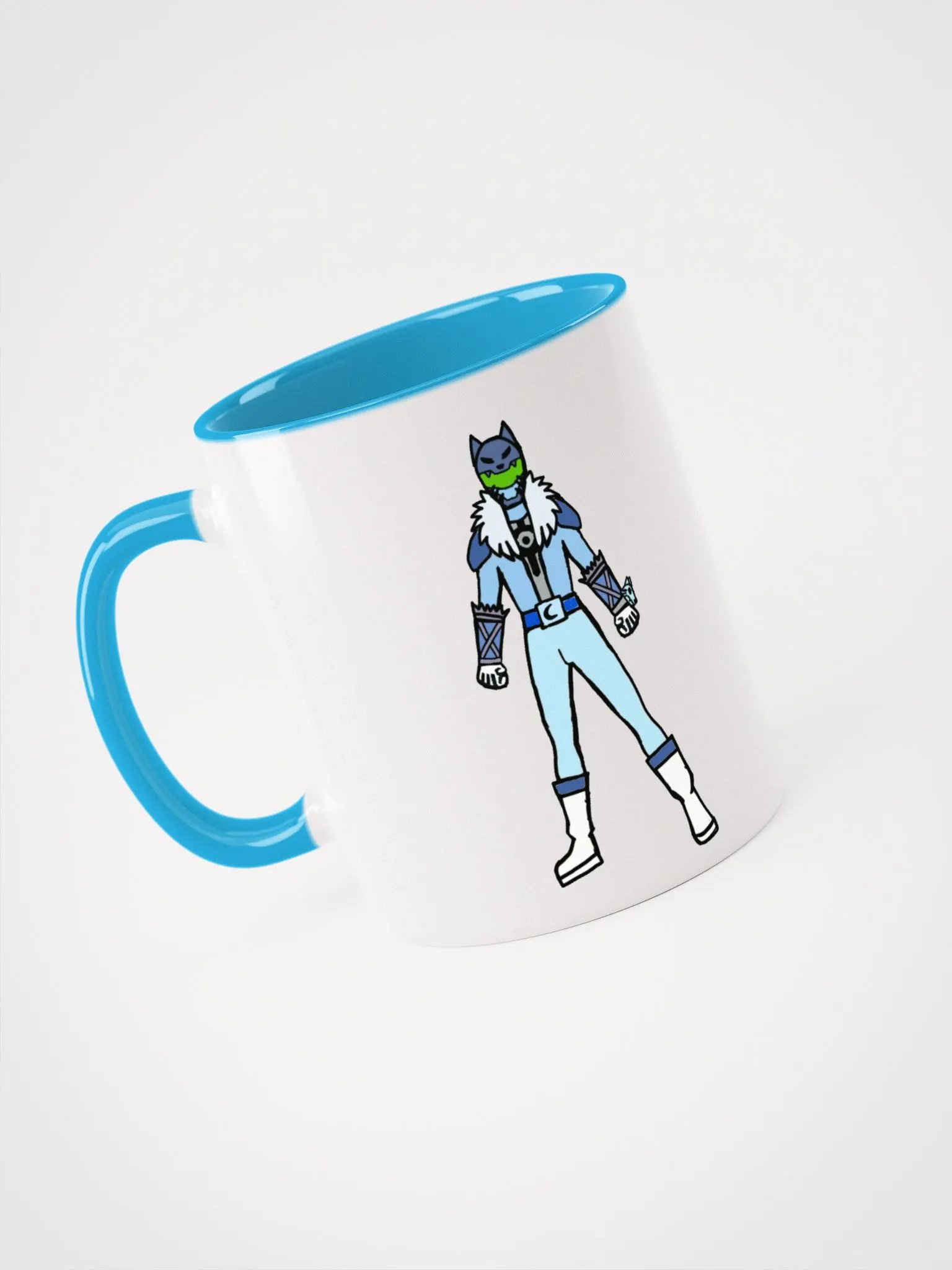 Blue & Rad Wolf Rangers - Ceramic Mug with Color Inside product image (5)