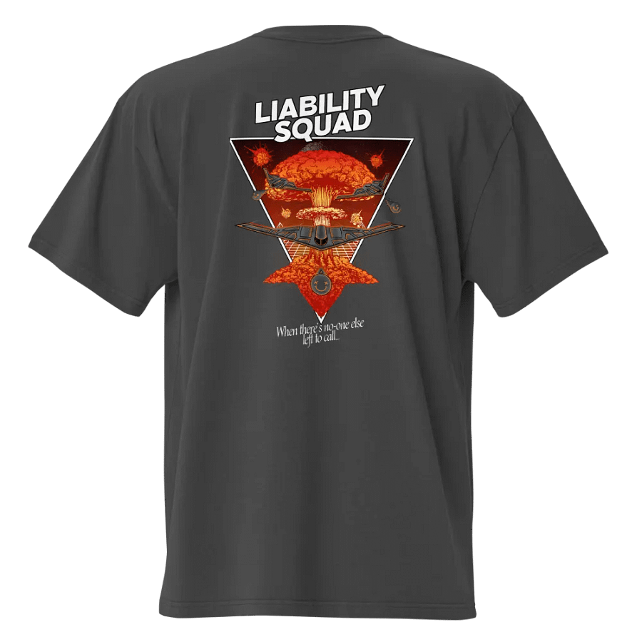 Liability Squad - Faded Oversized Tee product image (2)