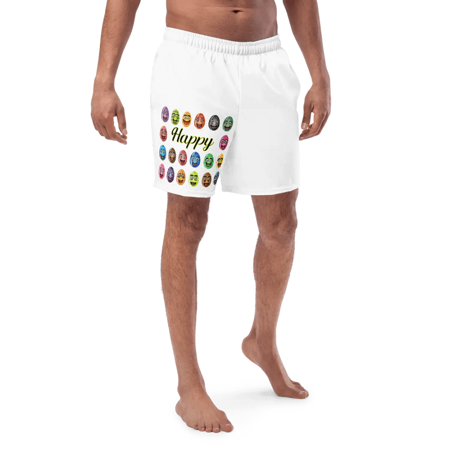 Happy Faces All-Over Print Swim Trunks product image (1)
