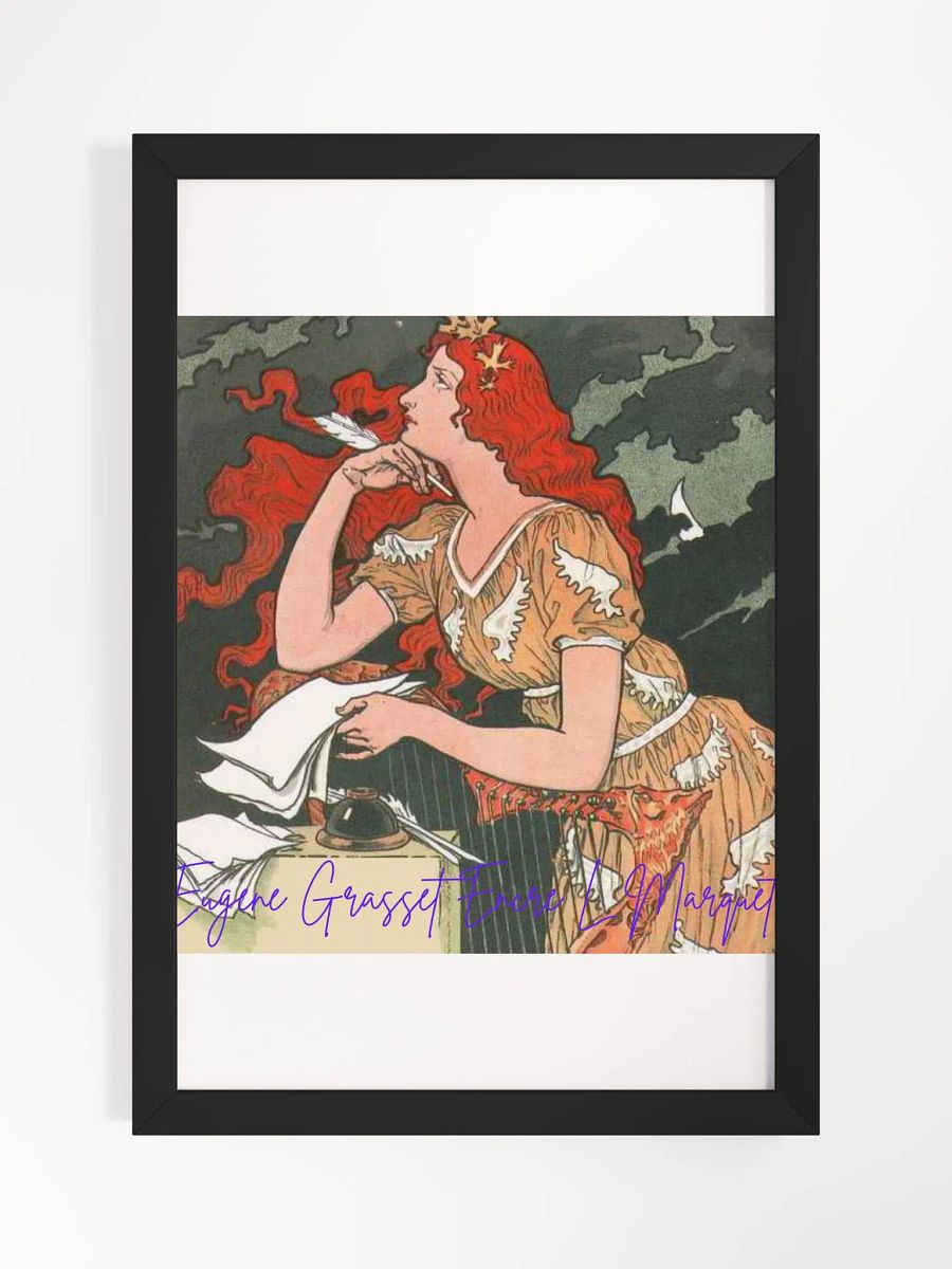 Art by Eugene Grasset Framed High-Quality Matte Poster (in) product image (1)