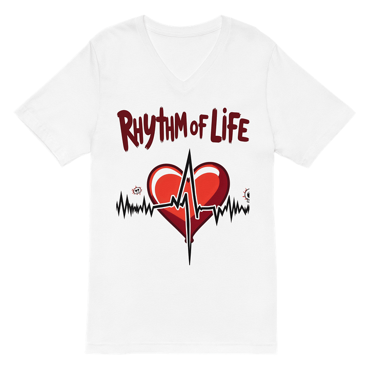 Rhythm of Life Heartbeat V-Neck T-Shirt product image (2)