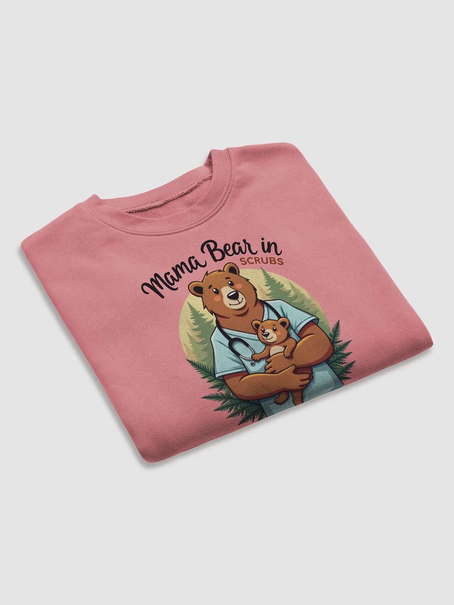 Mama Bear in Scrubs Fleece Crop Sweatshirt product image (13)