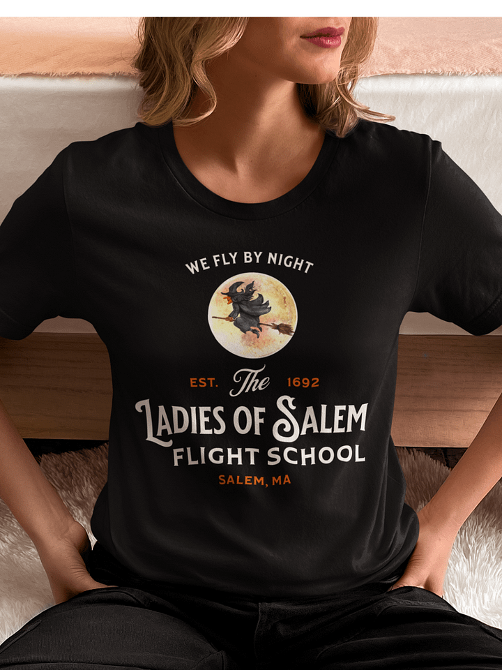 Witch Flying Broomstick Halloween T-Shirt product image (1)