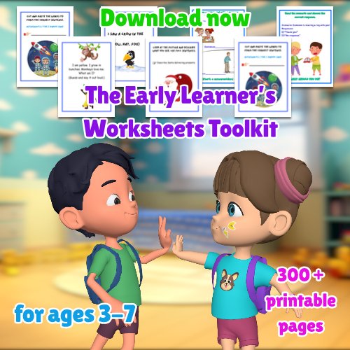 Kiddie Speak Printable Worksheets product image (1)