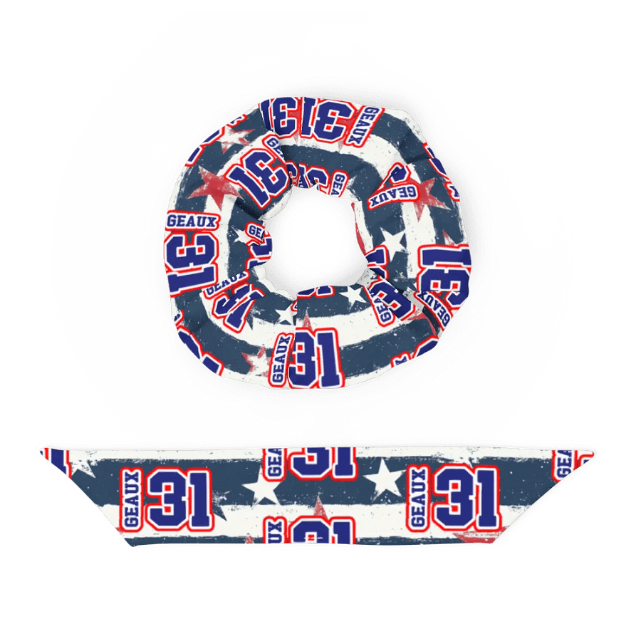 Geaux 31 Vintage Stars & Stripes Custom Hair Tie product image (4)